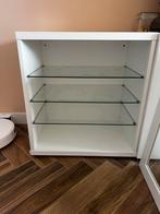 Besta wit 60x64x40 sundvik vitrine deur en glazen planken, Huis en Inrichting, Ophalen, Met deur(en), 50 tot 100 cm, Zo goed als nieuw