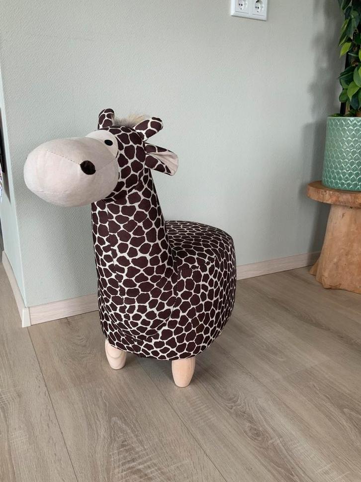 Giraf poef, Kinderen en Baby's, Speelgoed | Hobbelfiguren, Zo goed als nieuw, Ophalen of Verzenden