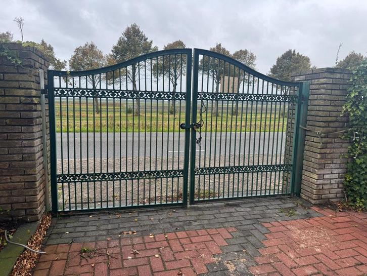 Hekwerk Poort - Sierhekwerk, Tuin en Terras, Tuinhekken en Hekwerk, Gebruikt, Sierhekwerk, IJzer, Met poort, Ophalen of Verzenden