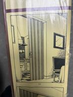 Vouwdeur Grosfillex, bruin, 2,10 x 0,86 m, Ophalen, Nieuw