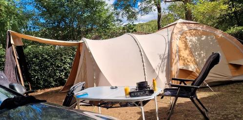 Karsten basistent 3.25 met luifels en slaapcabine, Caravans en Kamperen, Tenten, tot en met 5, Gebruikt, Ophalen