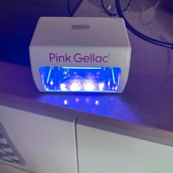 Pink Gellac Lamp - Nagel Droger, Witgoed en Apparatuur, Persoonlijke-verzorgingsapparatuur, Zo goed als nieuw, Hand- en Voetverzorging
