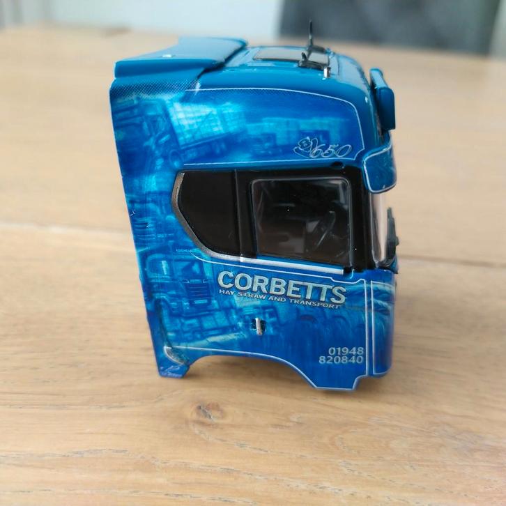 Tekno Scania cabine Corbetts Special Paint, Hobby en Vrije tijd, Modelauto's | 1:50, Zo goed als nieuw, Bus of Vrachtwagen, Tekno