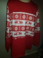 sweater trui / rood: Noors patroon Xl 44/46 (T shirt stof), Ophalen of Verzenden, Zo goed als nieuw, Maat 46/48 (XL) of groter