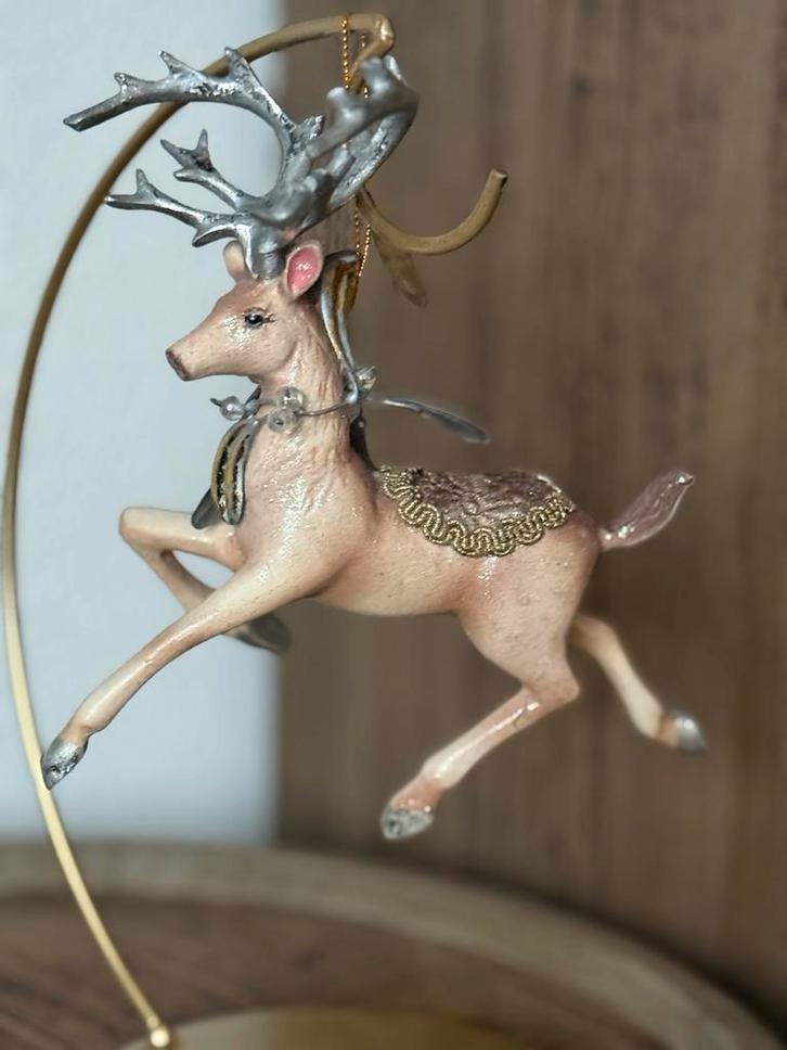 Katherines Collection Hert Ornament - Zilver Gewei, Diversen, Kerst, Gebruikt, Ophalen of Verzenden