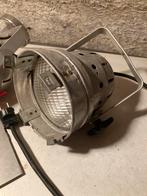 Italiaanse vintage theaterspots, 230v, met frame voor filter, Huis en Inrichting, Lampen | Spots, Gebruikt, Metaal of Aluminium