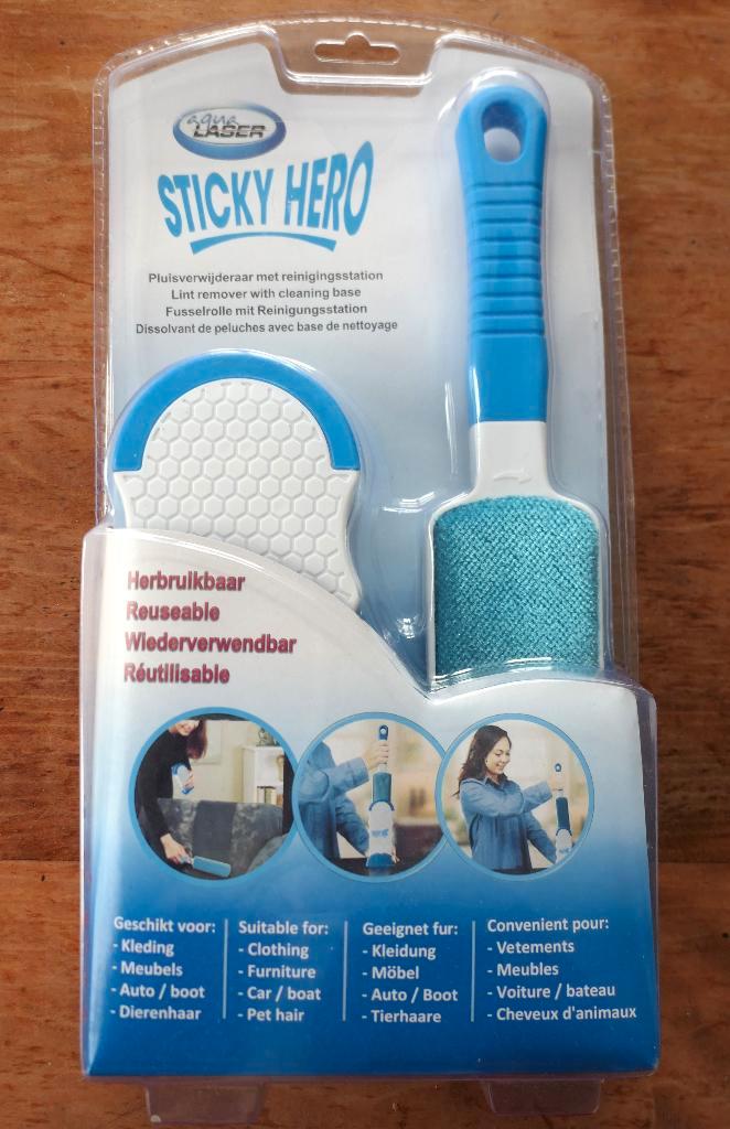 Sticky Hero - KLedingborstel - Verwijderen dierenharen, Dieren en Toebehoren, Overige Dieren-accessoires, Nieuw, Ophalen of Verzenden