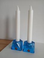 NYBRO Glasbruk kandelaars, vintage design Sweden, Ophalen of Verzenden, Glas