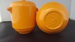 Emsa retro oranje roomstelletje, uitstekende conditie. K4, Tweedehands verkoop, Tweedehands verkoop, Gebruikt, Ophalen of Verzenden