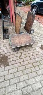 Stevige fabriek transport wagen industrieel salontafel, 100 liter of meer, Ophalen, Zo goed als nieuw, Transportkar