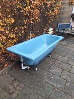 Mooie prima EMAILLE  prachtig blauwe badkuip  2 foto's, Ophalen of Verzenden