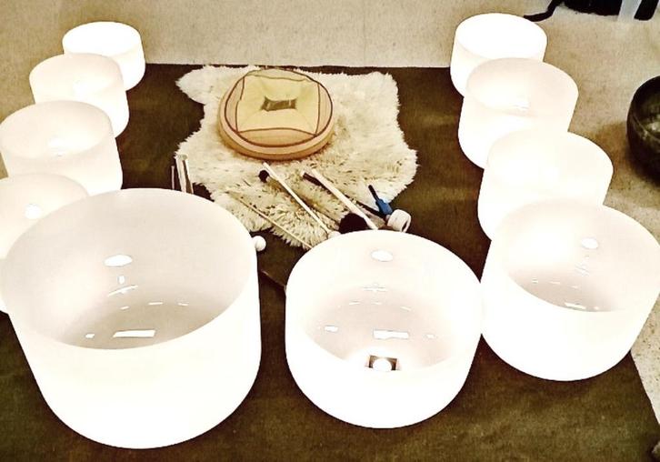 Aanbieding Kristallen Klankschaal/Klankschalen 432 Hz, Muziek en Instrumenten, Overige Muziek en Instrumenten, Nieuw, Ophalen of Verzenden