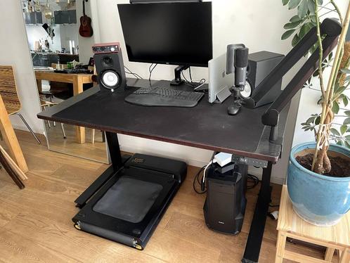 Fully Jarvis Standing Desk 140x80cm Zwart, Huis en Inrichting, Bureaus, Gebruikt, Stabureau, Elektrisch, In hoogte verstelbaar