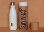 Thermosfles Saywhat bottle drinkfles bidon fles wit 500ML, Ophalen of Verzenden, Nieuw
