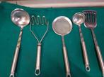 pollepelset 6 delig rvs met houder, Huis en Inrichting, Ophalen of Verzenden, 'T Olde Gre-j, Info@toldegrej.nl, Endepoelstraat 20f Didam