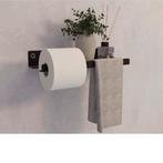 Toiletrolhouder  q stiel, Ophalen of Verzenden, Nieuw, Zwart, Overige typen
