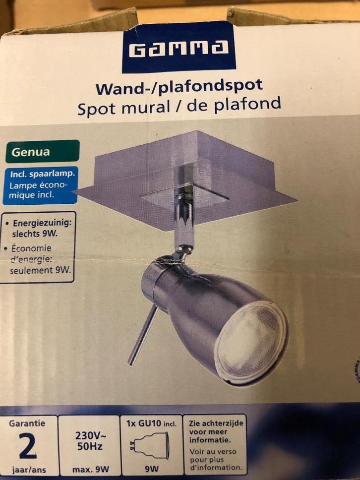 Lampen EN diverse 230V materialen, Huis en Inrichting, Lampen | Spots, Nieuw, Halogeen, Ophalen