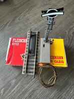 Fleischmann Profi Rails, electr. Ontkoppelrail + mast 6113, Gelijkstroom, Fleischmann, Rails, Ophalen of Verzenden