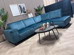ZGAN Luxe Velvet Velours Hoekbank - Blauw - 290 x 225