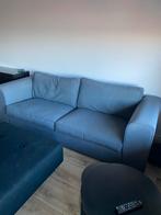 Bank en poef te koop, Gebruikt, 150 tot 200 cm, Tweepersoons, 75 tot 100 cm