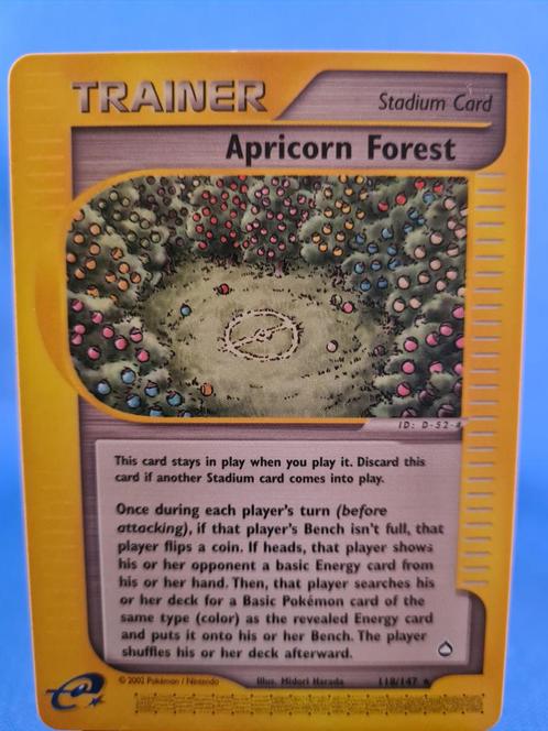Apricorn Forest 118/147 - Aquapolis, Hobby en Vrije tijd, Verzamelkaartspellen | Pokémon, Gebruikt, Losse kaart, Verzenden