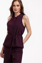 Studio Anneloes Yippa gilet BlackBerry travelstof mt M, Maat 38/40 (M), Ophalen of Verzenden, Zo goed als nieuw, Jasje