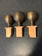 Messing bollen compleet v de friese staartklok ., Antiek en Kunst, Antiek | Klokken, Ophalen