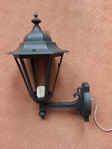 Buiten verlichting Zwarte wand lantaarn zonder glas  beschikbaar voor biedingen