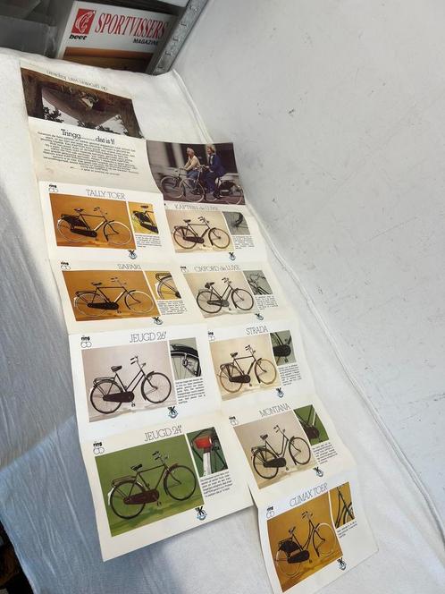Te Koop : Oldtimer Fiets Kapitein Brochure Verkoop Folder, Fietsen en Brommers, Handleidingen en Instructieboekjes, Zo goed als nieuw