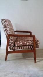 Deense teak fauteuil jaren 60 vintage retro + cocktail stoel, Huis en Inrichting, Fauteuils, Ophalen of Verzenden, Gebruikt, 50 tot 75 cm