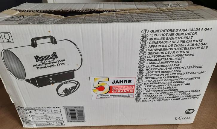 Hete luchtkachel(-kanon), Doe-het-zelf en Verbouw, Verwarming en Radiatoren, Kachel, 30 tot 80 cm, Minder dan 60 cm, Ophalen