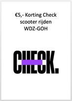 €5,- Korting Check scooter rijden WDZ-GOH, Eén persoon