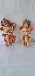 2 oude brocante Cherubijn kerst engeltjes, Ophalen of Verzenden, Gebruikt