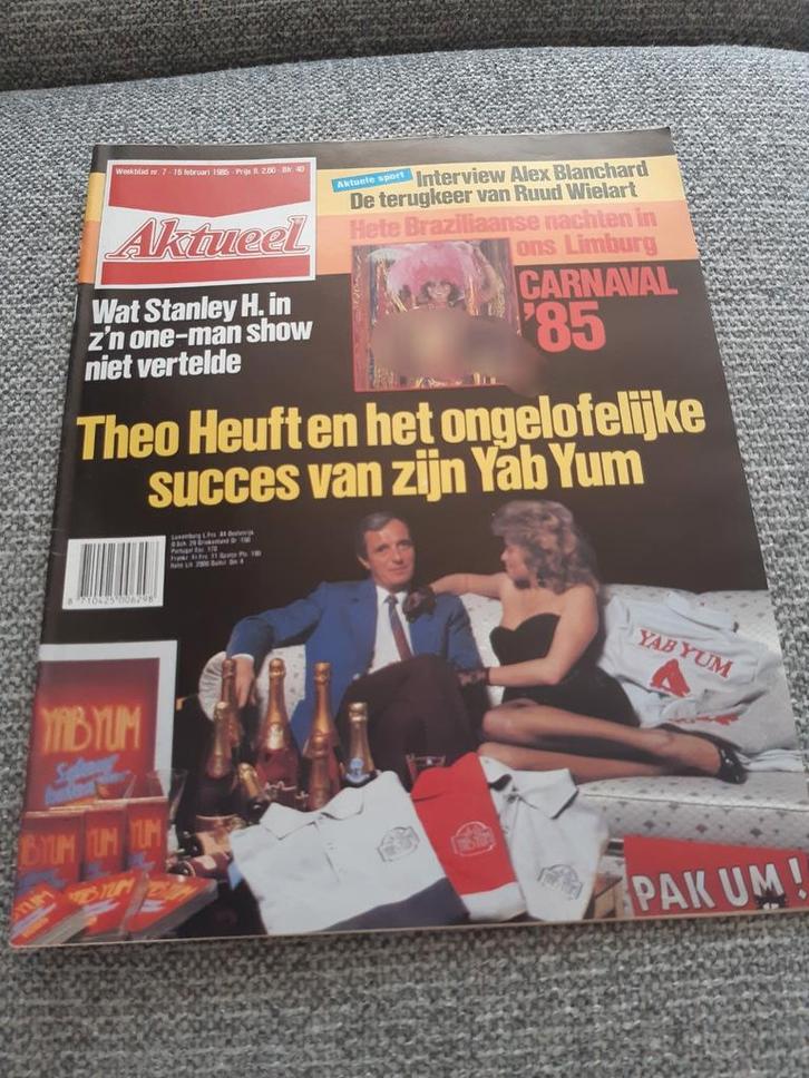 7.Aktueel 1985. Theo Heuft. Yab Yum. The Cats. Alex Blanchar, Verzamelen, Tijdschriften, Kranten en Knipsels, Tijdschrift, 1980 tot heden