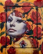Mini Sophia Loren giclee Peter Donkersloot, Antiek en Kunst, Kunst | Schilderijen | Modern, Ophalen of Verzenden
