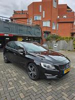 Volvo v60 D6 2014 summum Plug-in Hybrid, Auto's, Automaat, Adaptive Cruise Control, Zwart, Leder