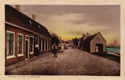 Buiten t Dorp, Harmelen. - volk - ongelopen, Verzamelen, Ansichtkaarten | Nederland, Ongelopen, 1920 tot 1940, Ophalen of Verzenden