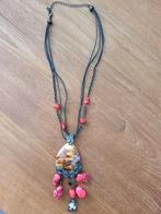 Zwart rode schelpenketting, Sieraden, Tassen en Uiterlijk, Kettingen, Ophalen of Verzenden, Nieuw, Rood