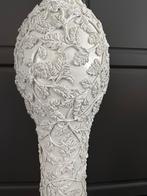 Grote decoratieve kunststof vaas - 150 cm hoog,, Ophalen, Kunststof, Wit, Zo goed als nieuw