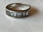 Zilveren ring Aquamarijn, Sieraden, Tassen en Uiterlijk, Ringen, Verzenden, Met edelsteen, Dame, Zilver