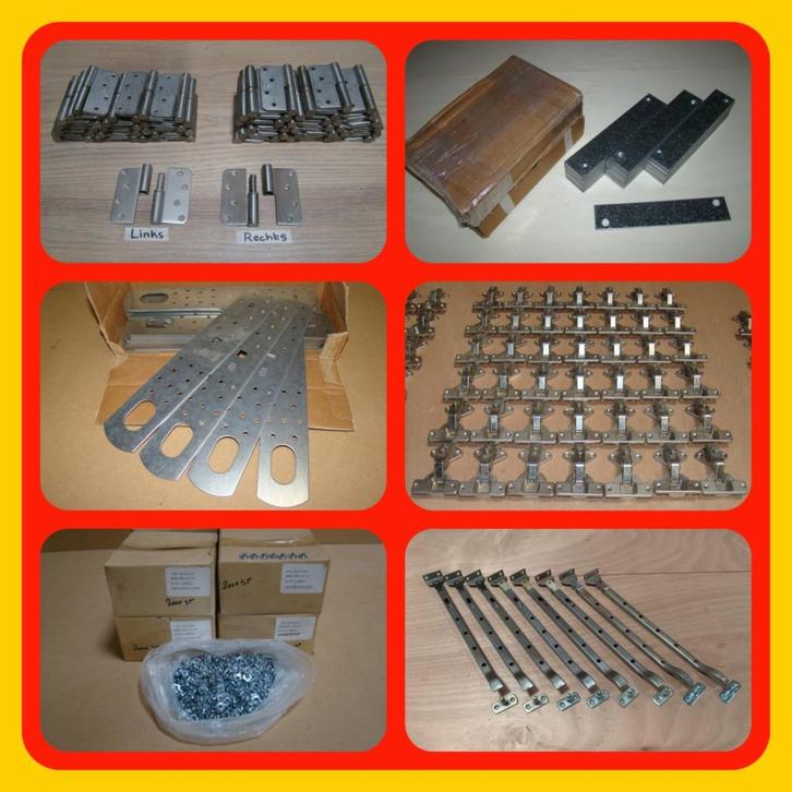 017. Inboorscharnieren /Inslagmoer /Hijsogen /Uitzetijzers, Doe-het-zelf en Verbouw, Hang- en Sluitwerk, Slot, Ophalen of Verzenden