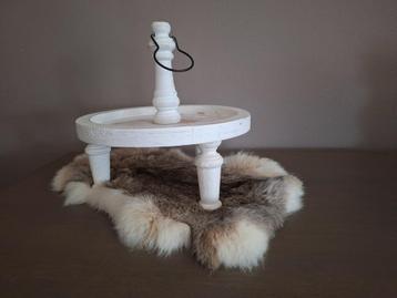 Witte Houten Etagere - 1 Laags beschikbaar voor biedingen