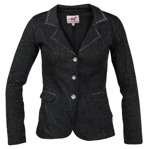 Wedstrijdjasje Pirouette Glitter Zwart 128,140,152,164 en XS, Dieren en Toebehoren, Paardrijkleding, Nieuw, Dames, Kinderen, Bovenkleding