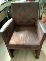 2 stolen koper/bruin met  wieltjes, Huis en Inrichting, Ophalen, Kunststof, Gebruikt, Twee