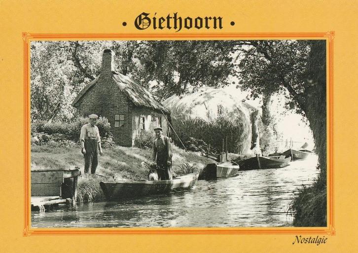 GIETHOORN Nostalgie, Verzamelen, Ansichtkaarten | Nederland, Ongelopen, Overijssel, 1980 tot heden, Verzenden