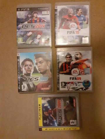 Set van 5 FIFA Soccer Games voor Playstation 3 beschikbaar voor biedingen