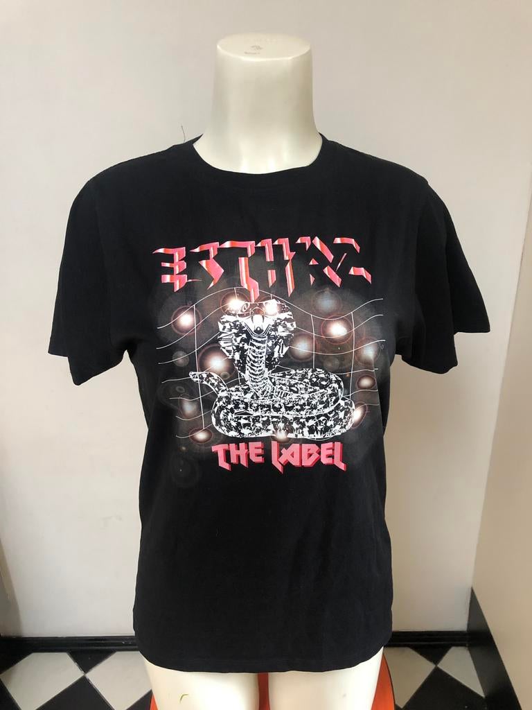 Esthrz enz zwart shirt xs the label, Zwart, Ophalen of Verzenden, Zo goed als nieuw, Korte mouw