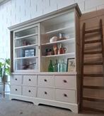 Vintage/Landjutter zandkleurige schoolkast, Winkelkast, 200 cm of meer, 150 tot 200 cm, Ophalen of Verzenden, 25 tot 50 cm