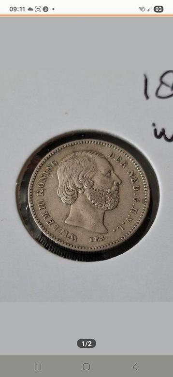 25 Cent (Kwartje) 1849 W III in verzamelwaardige kwaliteit.  beschikbaar voor biedingen