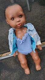 Vintage bruine Schildpad pop Schildkrot mooie ogen en wimper, Verzamelen, Ophalen of Verzenden, Gebruikt, Pop